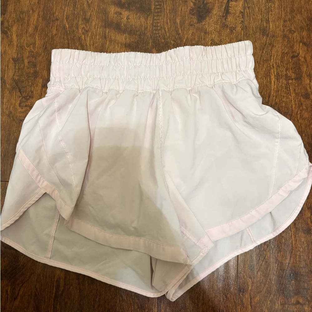 Lululemon Athletica Soft Pink Athletic Shorts